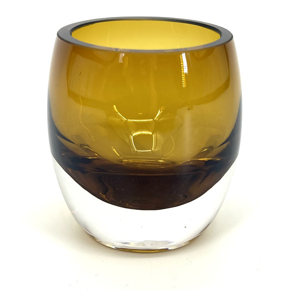 Mikasa Amber Clear Glass Solaris 3.25" Votive Tealight Candle Holder - Picture 7 of 10
